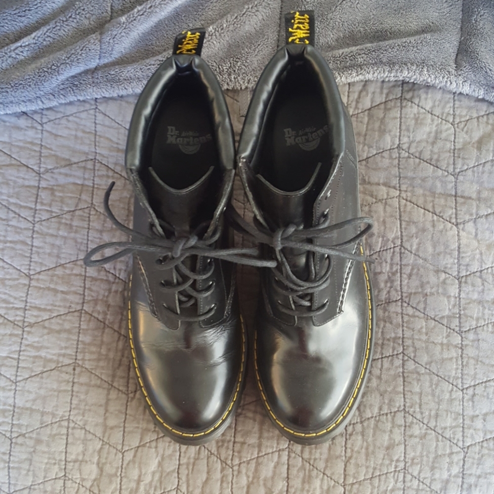 High heeled Doc Martens